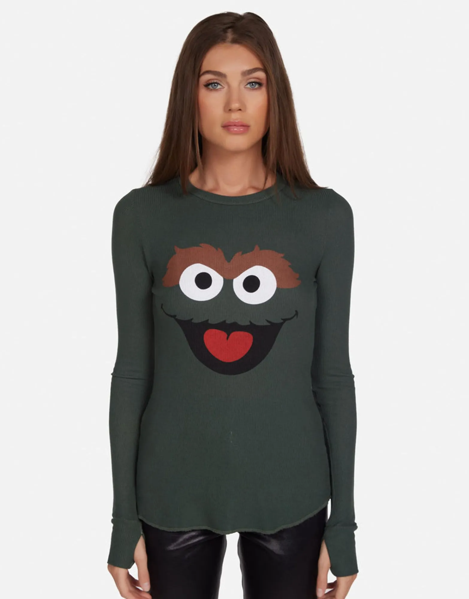 Flash Sale Oscar The Grouch Fitted Thermal In | Mckinley By Women Long Sleeve