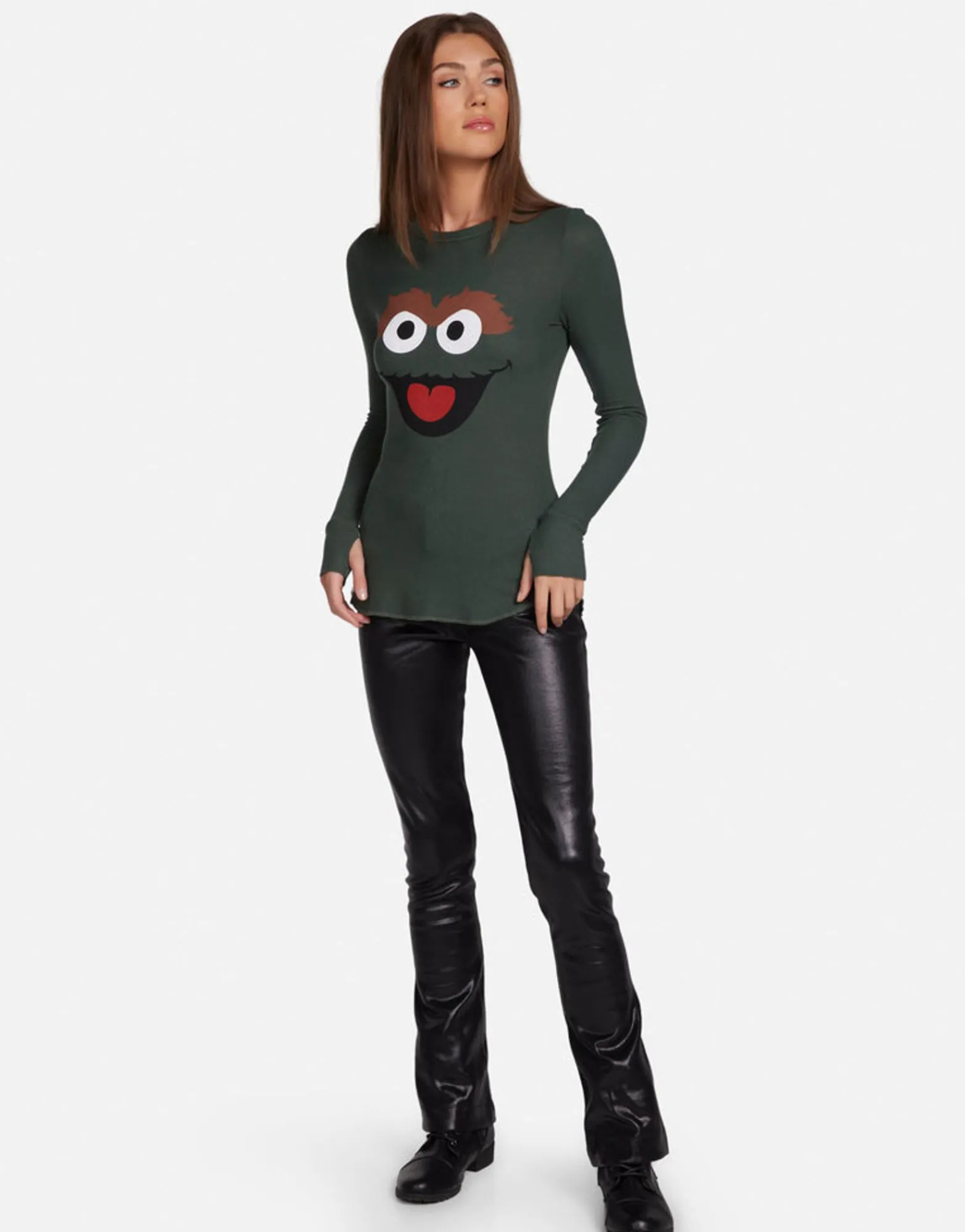 Flash Sale Oscar The Grouch Fitted Thermal In | Mckinley By Women Long Sleeve