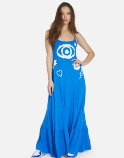 Fashion Painted Evil Eye Dress In | Beatrix By Women Dresses