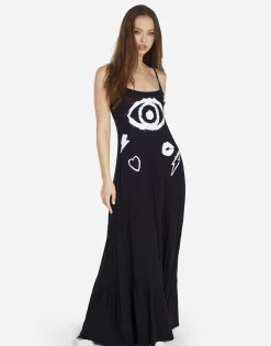 Best Sale Painted Evil Eye Dress In | Beatrix By Women Dresses