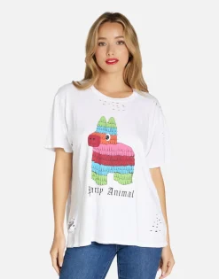 Shop Party Animal Classic Tee W/ Holes | Wolf By Women Short Sleeve