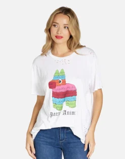 Shop Party Animal Classic Tee W/ Holes | Wolf By Women Short Sleeve