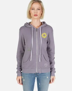 Clearance Peace & Love Butterfly Zip Up Hoodie | Lennox By Women Hoodies