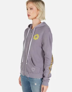 Clearance Peace & Love Butterfly Zip Up Hoodie | Lennox By Women Hoodies