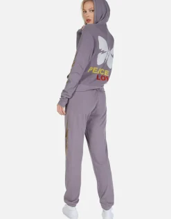 Clearance Peace & Love Butterfly Zip Up Hoodie | Lennox By Women Hoodies