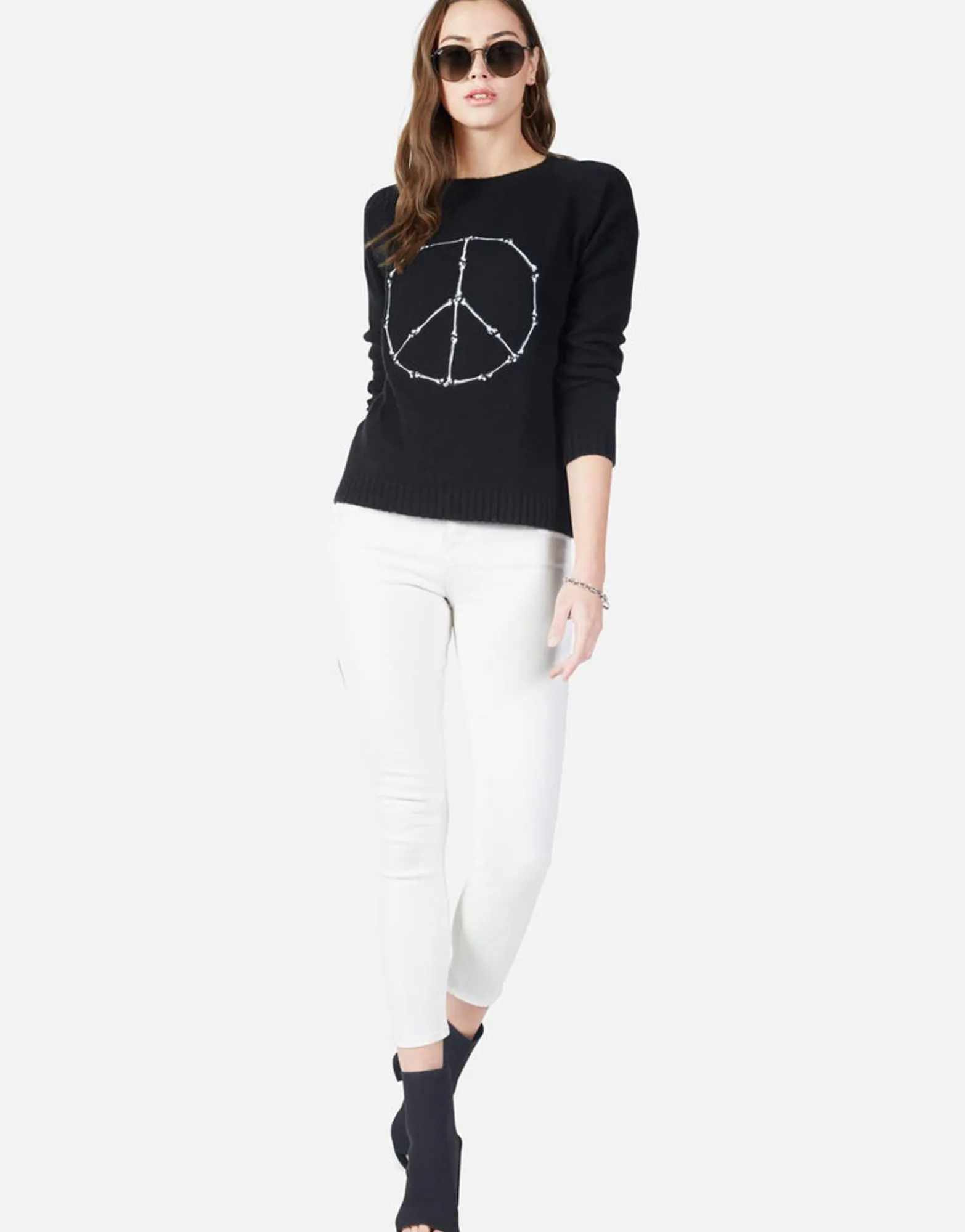 Store Peace Bones L/S Cashmere Sweater | North By Women Sweaters & Knits