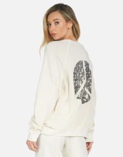Flash Sale Peace Hippie L/S Boyfriend Pullover | Anela By Women Long Sleeve