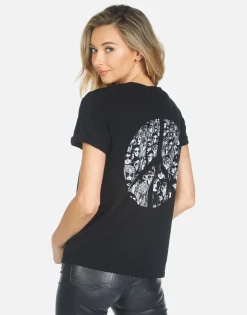Discount Peace Hippie S/S Boyfriend Tee | Edda By Women Short Sleeve