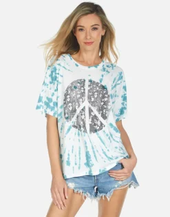 Discount Peace Hippie S/S Boyfriend Tee | Liberty By Women Short Sleeve