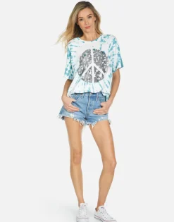 Discount Peace Hippie S/S Boyfriend Tee | Liberty By Women Short Sleeve
