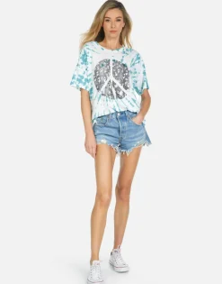 Discount Peace Hippie S/S Boyfriend Tee | Liberty By Women Short Sleeve