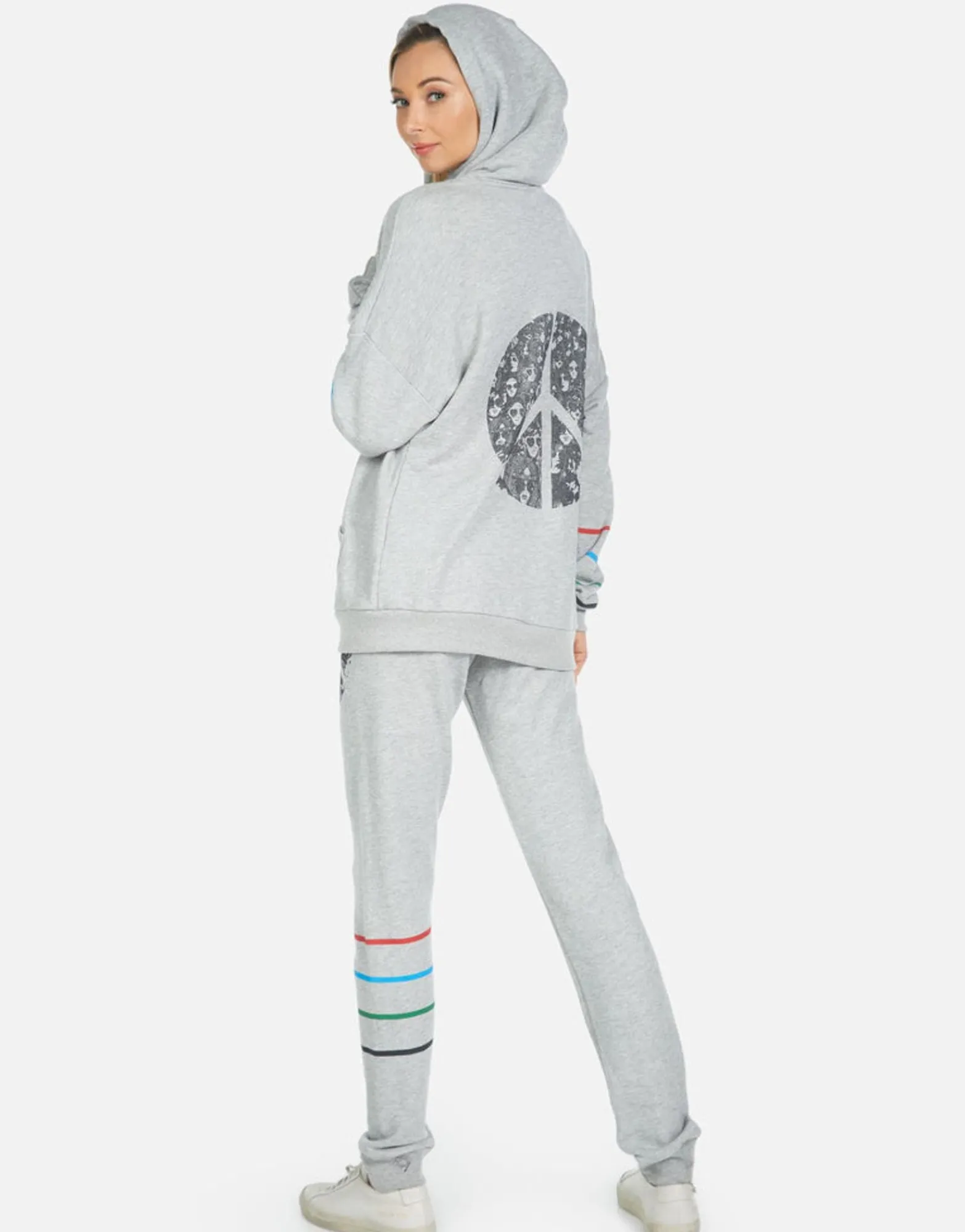 Best Sale Peace Hippie Zip Up Hoodie | Koa By Women Hoodies