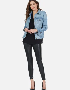Cheap Peace Lightning Denim Boyfriend Jacket | Spencer By Women Jackets