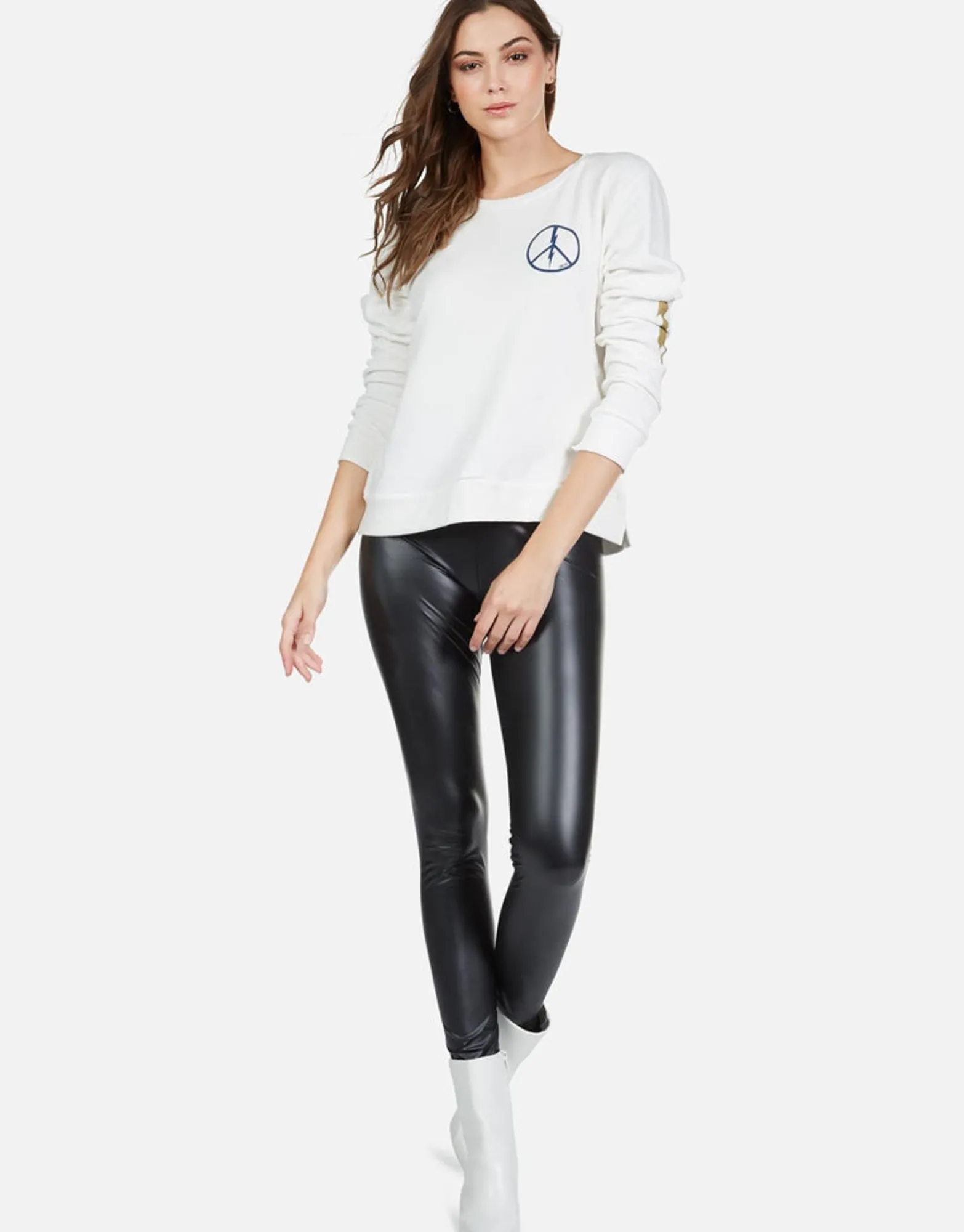 Hot Peace Lightning L/S Pullover W/ Slit Cuff | Calista By Women Long Sleeve