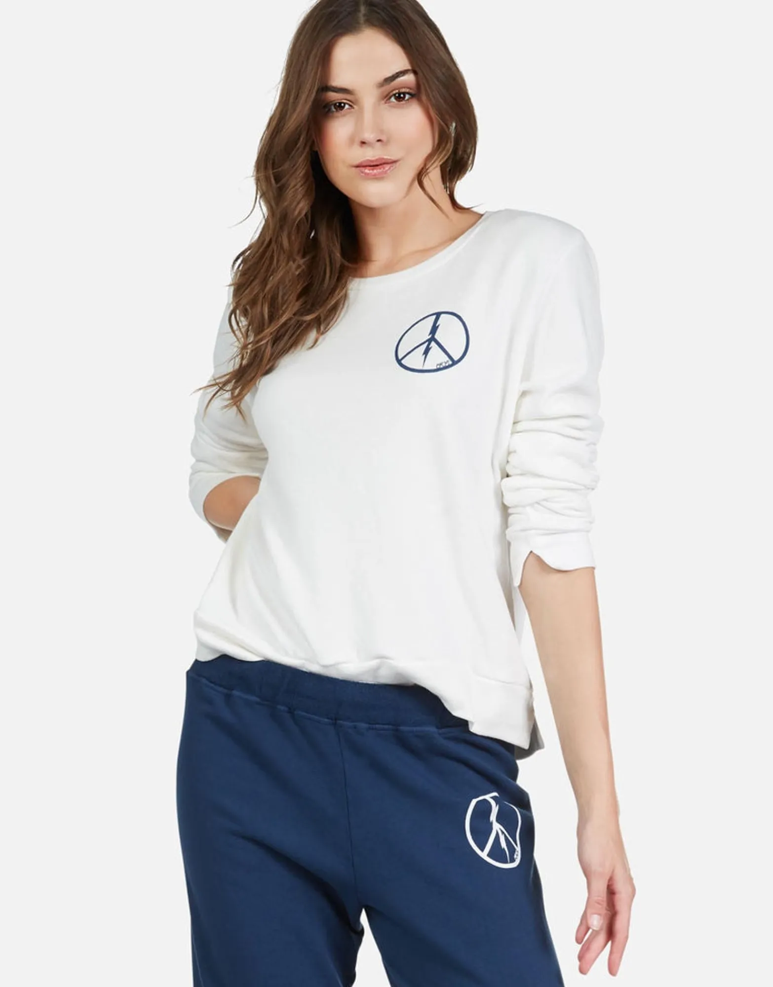 Hot Peace Lightning L/S Pullover W/ Slit Cuff | Calista By Women Long Sleeve