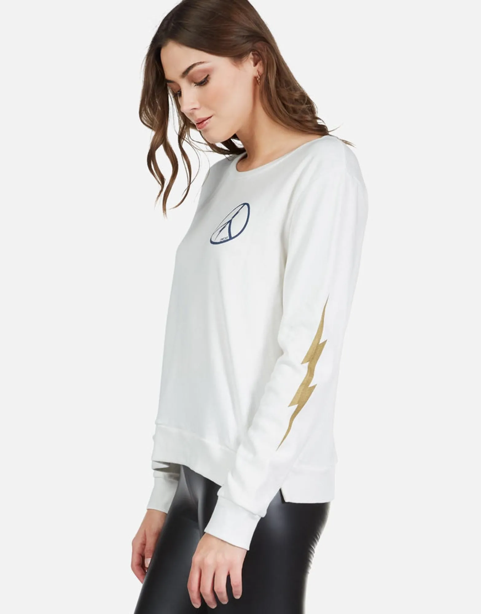 Hot Peace Lightning L/S Pullover W/ Slit Cuff | Calista By Women Long Sleeve