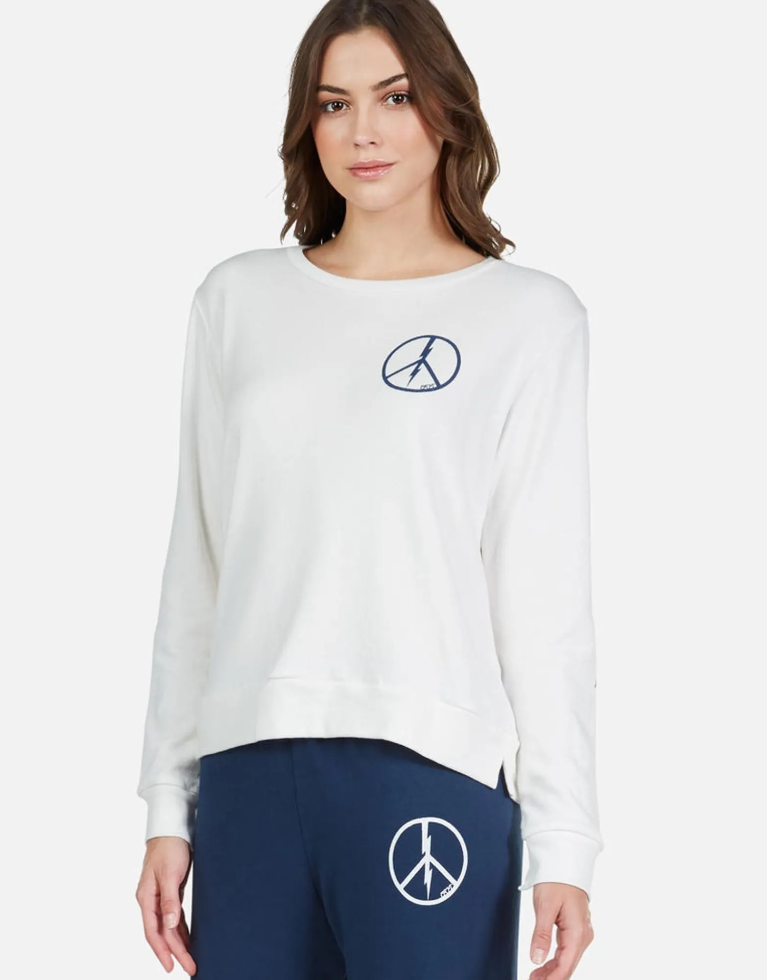 Hot Peace Lightning L/S Pullover W/ Slit Cuff | Calista By Women Long Sleeve