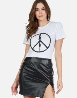 Clearance Peace Lightning S/S Vintage Tee | Croft By Women Short Sleeve