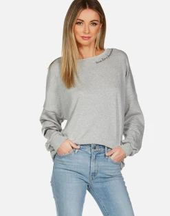 Hot Peace Sign Hand L/S Boyfriend Pullover | Sierra By Women Long Sleeve