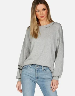Hot Peace Sign Hand L/S Boyfriend Pullover | Sierra By Women Long Sleeve