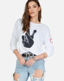 Hot Peace Spray Ls Vintage Pullover | Noleta By Women Long Sleeve
