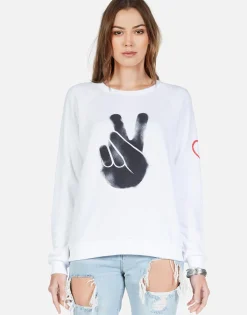 Hot Peace Spray Ls Vintage Pullover | Noleta By Women Long Sleeve