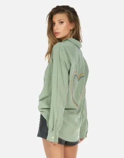 Shop Pilar Rainbow Heart Women Long Sleeve
