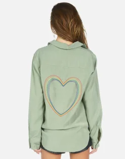Shop Pilar Rainbow Heart Women Long Sleeve