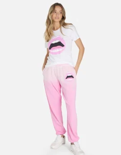 Best Pink Open Lip Vintage Tee In | Croft By Women Short Sleeve