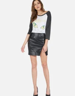 Fashion Poison Cat Dragged In Boyfriend Raglan | Maglan By Women Short Sleeve