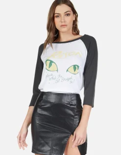 Fashion Poison Cat Dragged In Boyfriend Raglan | Maglan By Women Short Sleeve