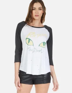 Fashion Poison Cat Dragged In Boyfriend Raglan | Maglan By Women Short Sleeve