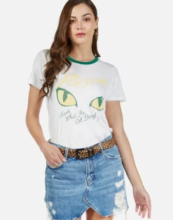 Online Poison Cat Dragged In S/S Vintage Tee | Sienna By Women Short Sleeve