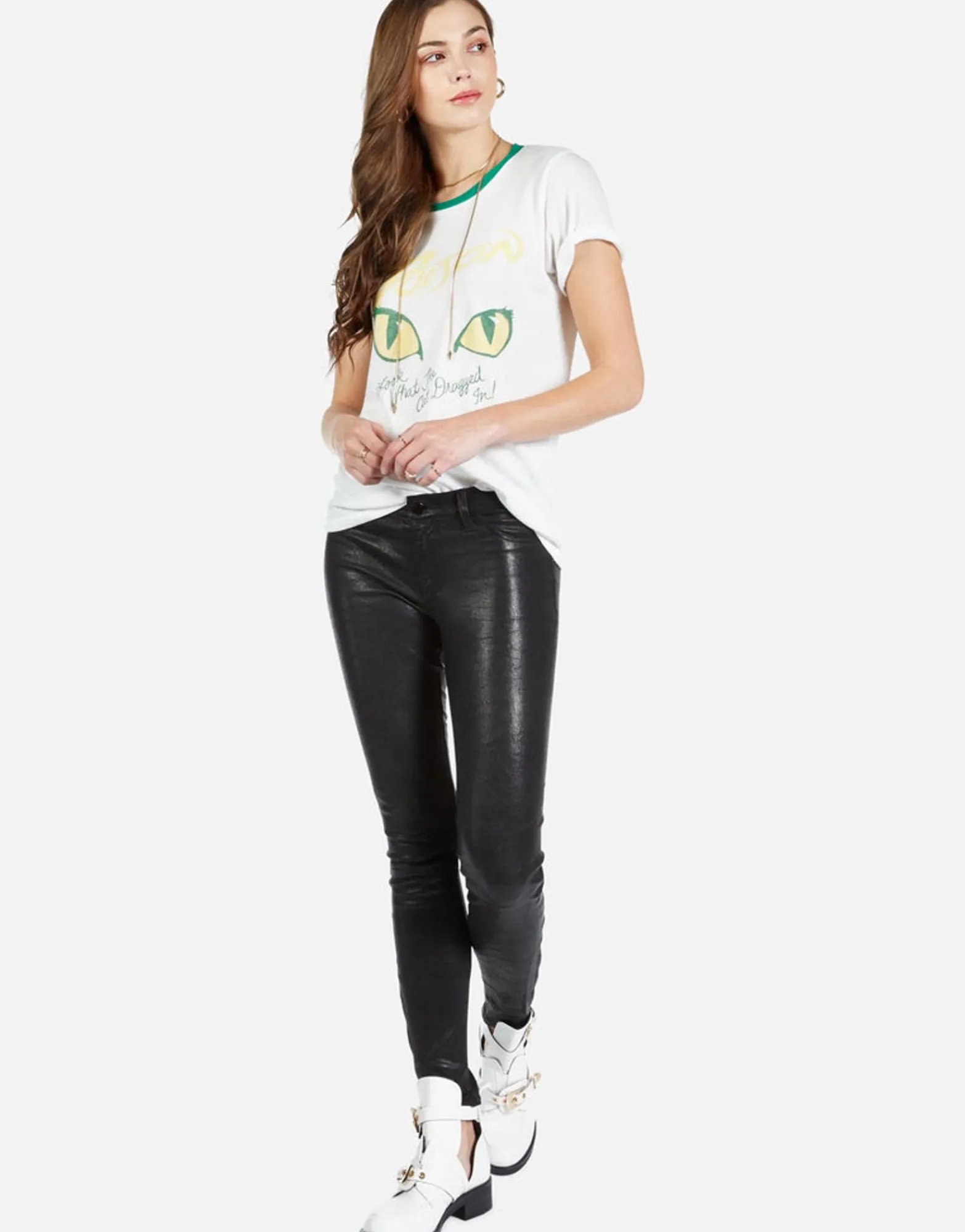 Online Poison Cat Dragged In S/S Vintage Tee | Sienna By Women Short Sleeve