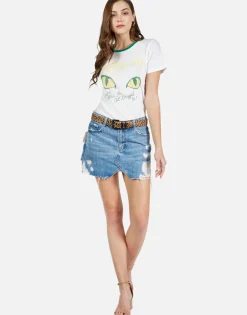 Online Poison Cat Dragged In S/S Vintage Tee | Sienna By Women Short Sleeve