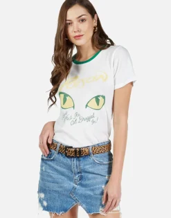 Online Poison Cat Dragged In S/S Vintage Tee | Sienna By Women Short Sleeve