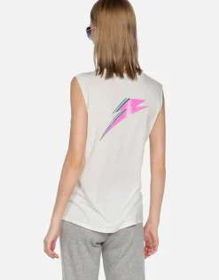 Discount Poison Skull Scoop Neck Muscle Tank | Kel By Women Tanks