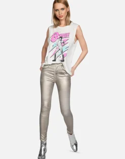 Discount Poison Skull Scoop Neck Muscle Tank | Kel By Women Tanks