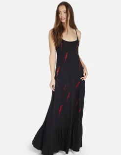 Online Punk Leopard Maxi Ruffle Dress W/ Crystals In | Beatrix By Women Dresses