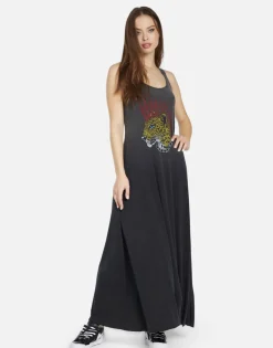 Sale Punk Leopard Maxi Tank Dress | Zinnia By Women Dresses