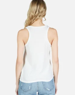 Discount Rainbow Biting Lip High Neck Tank | Peyton By Women Short Sleeve