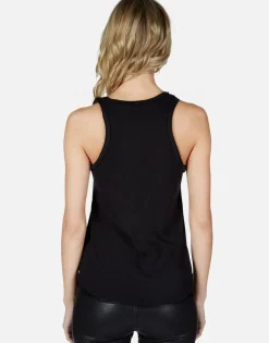 Discount Rainbow Biting Lip High Neck Tank | Peyton By Women Short Sleeve