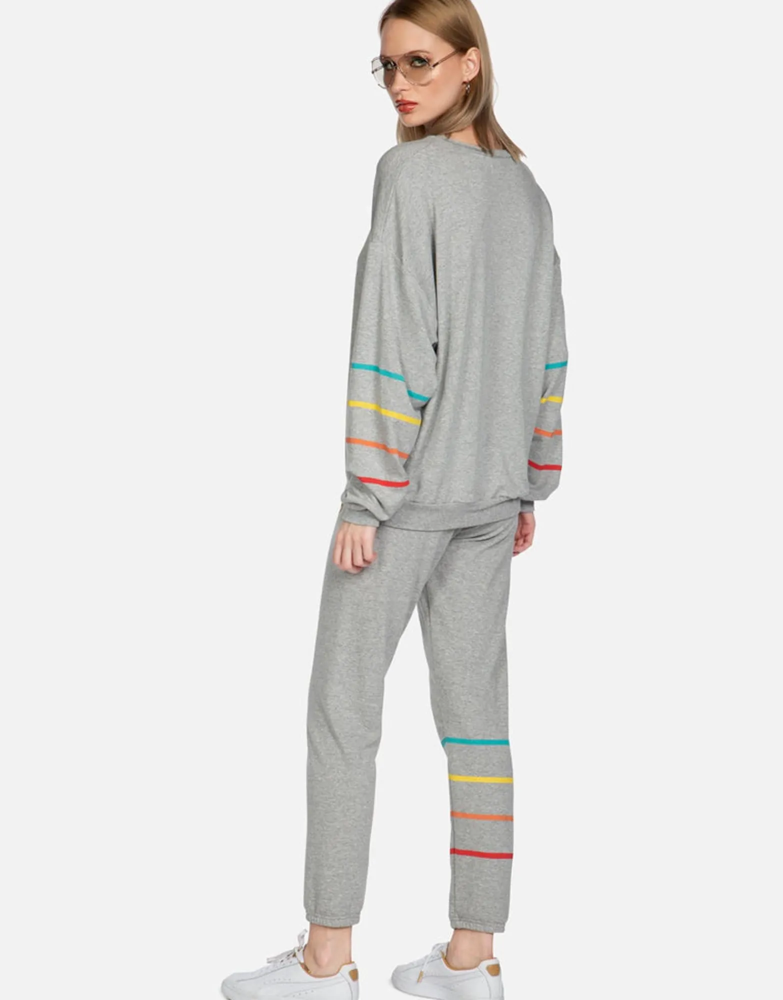 Fashion Rainbow Kiss Lip L/S Boyfriend Pullover | Babbs By Women Long Sleeve