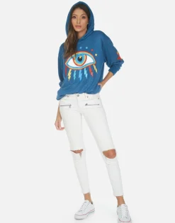 Shop Rainbow Lighting Eye Hoodie | Harmony By Women Hoodies