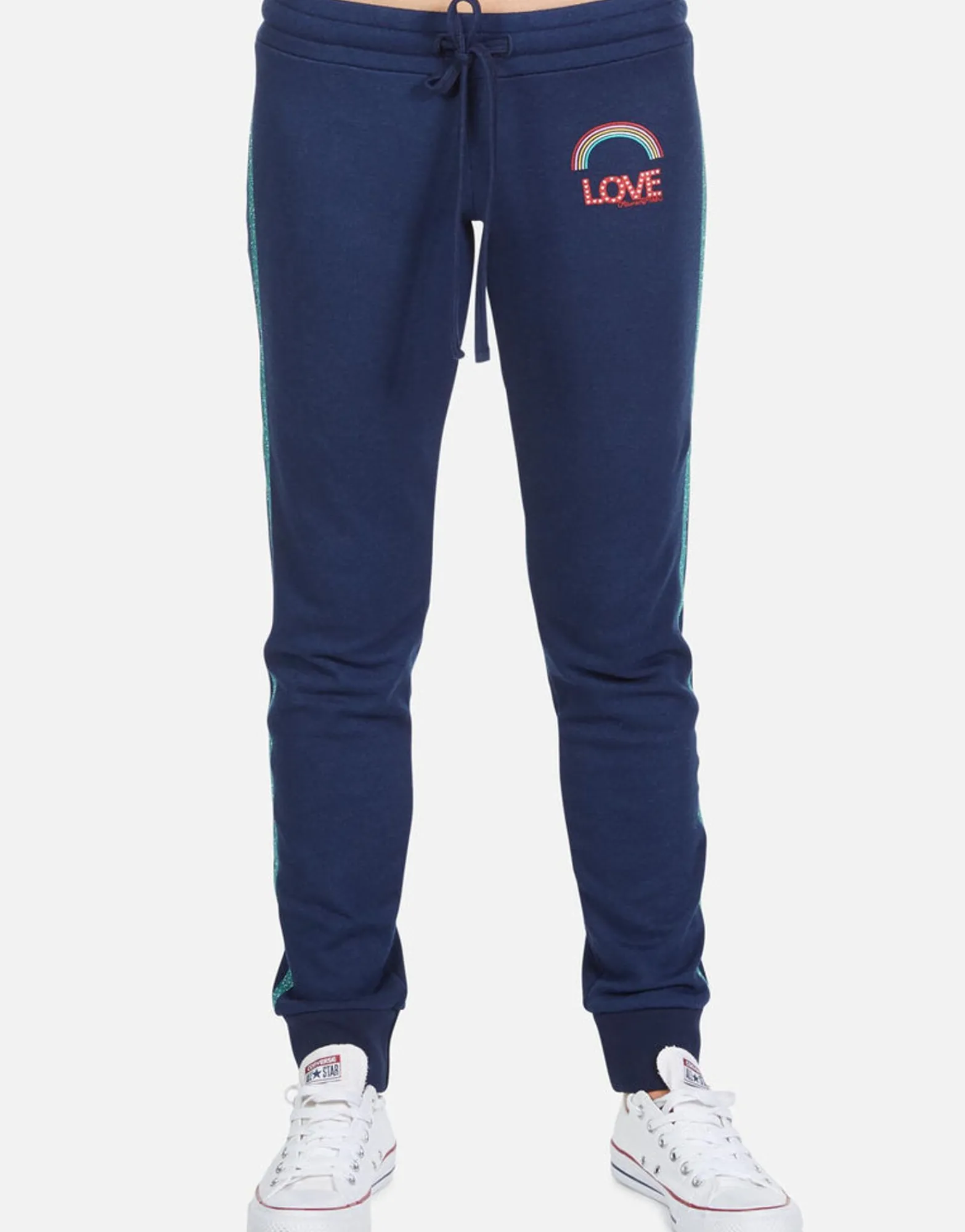 Cheap Rainbow Love Lounge Sweatpant W/ Glitter | Jess By Women Long Sweatpants