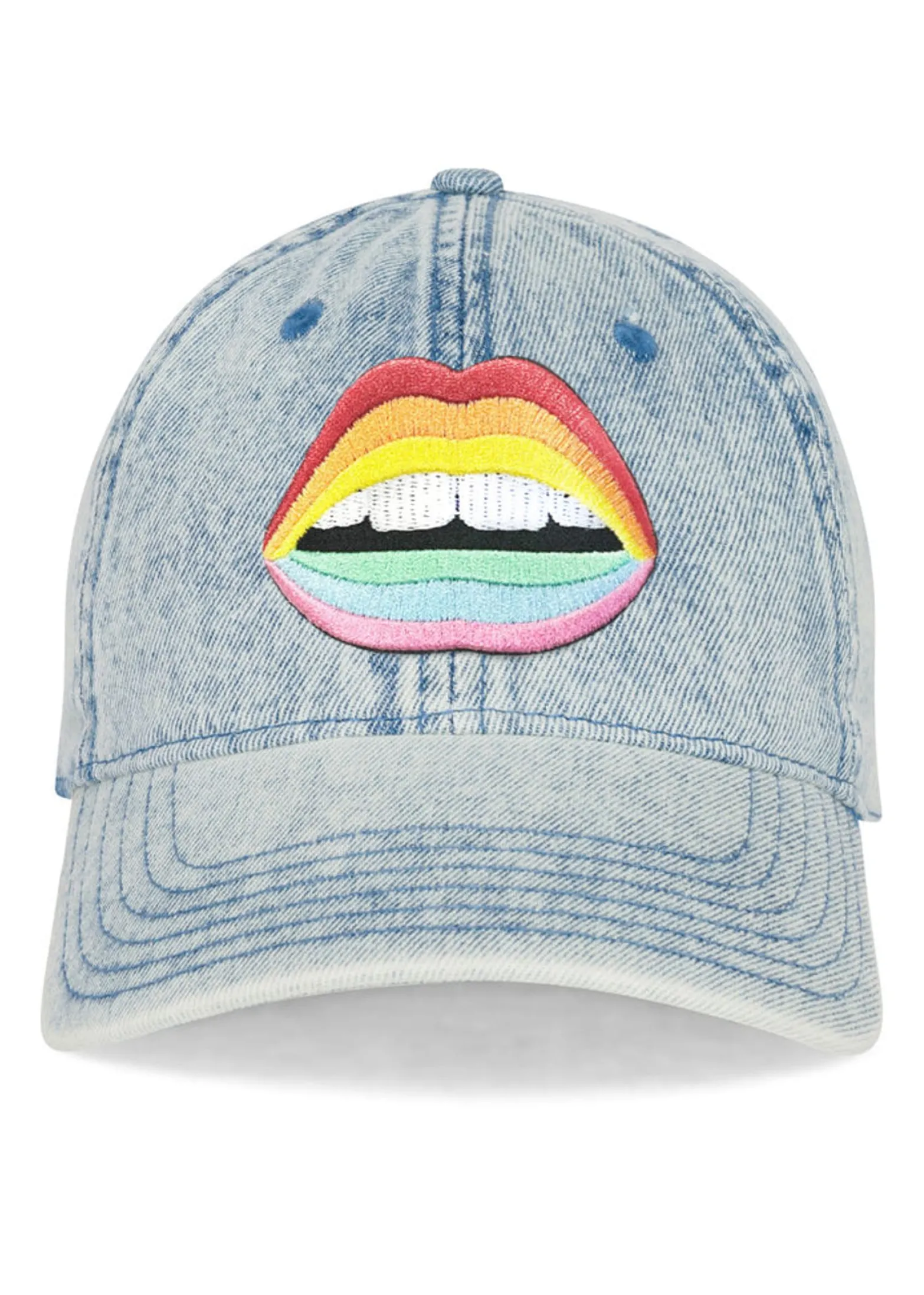 Discount Rainbow Mouth Patch Hat In | Reina By Hats