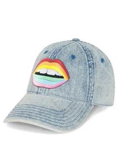 Discount Rainbow Mouth Patch Hat In | Reina By Hats