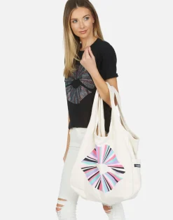 Fashion Rainbow Ray Lip Canvas Tote Bag | Taylor By Bags