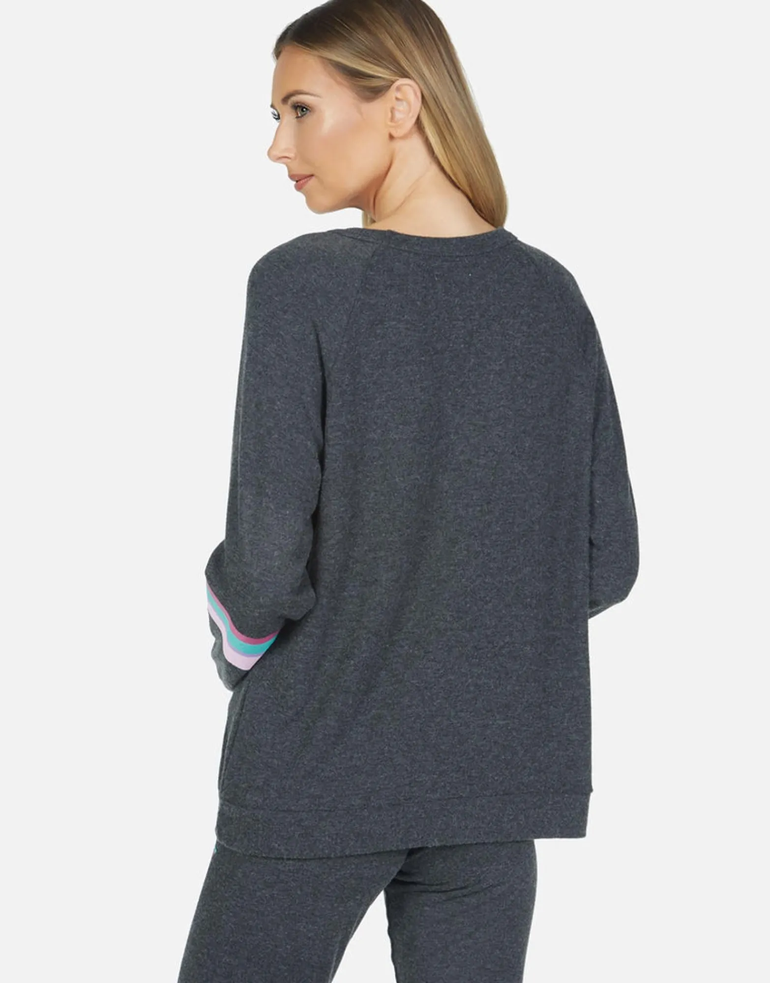 Best Rainbow Ray Lip Raglan Pullover | Everly By Women Long Sleeve