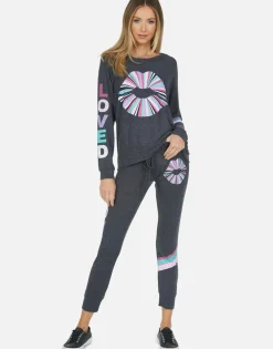 Best Rainbow Ray Lip Raglan Pullover | Everly By Women Long Sleeve